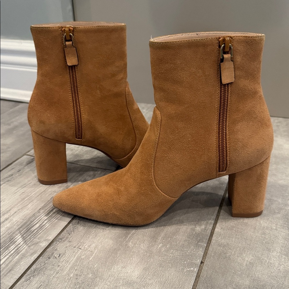 Stuart Weitzman Tan Suede Ankle Boots 5.5